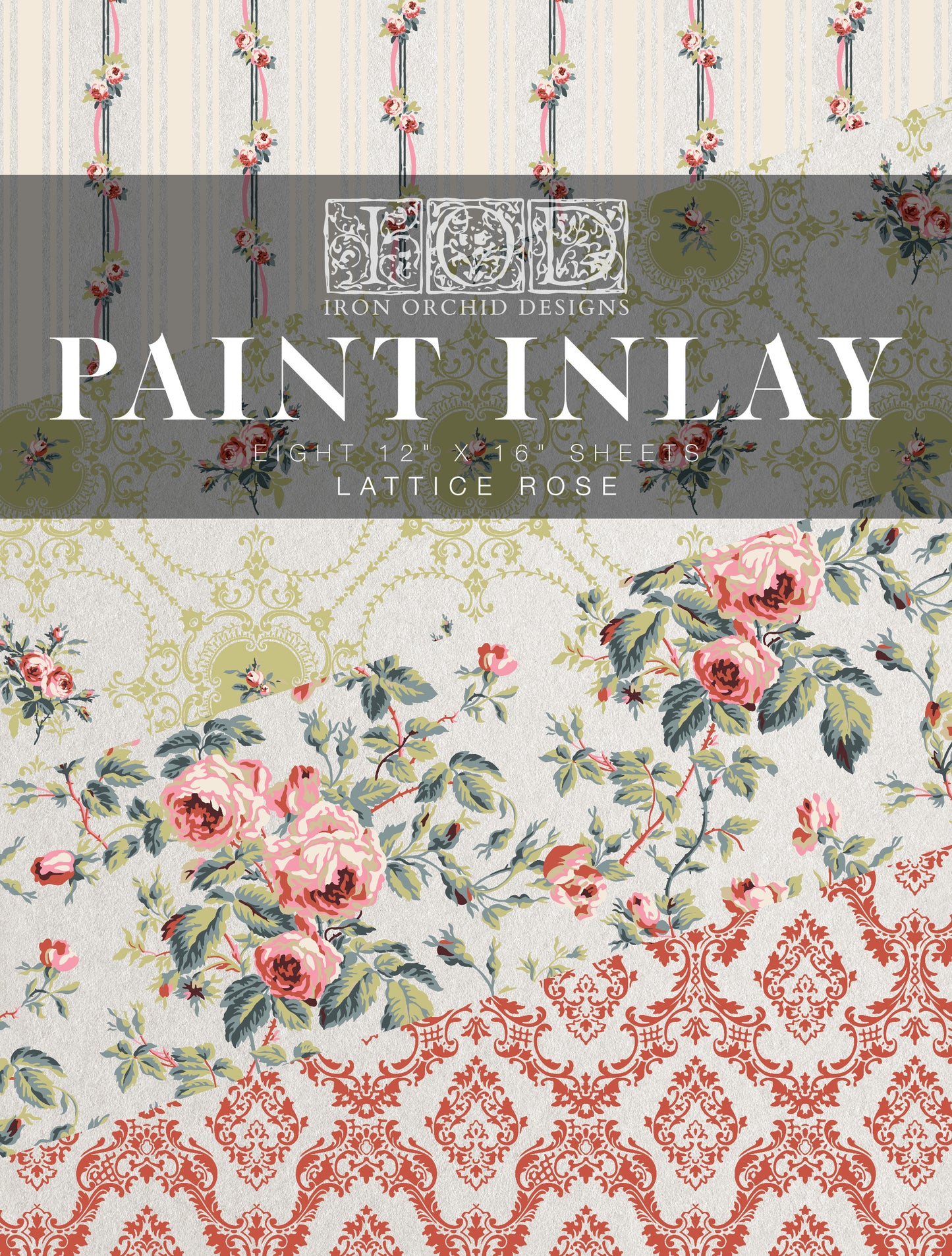 Lattice Rose Paint Inlay IOD