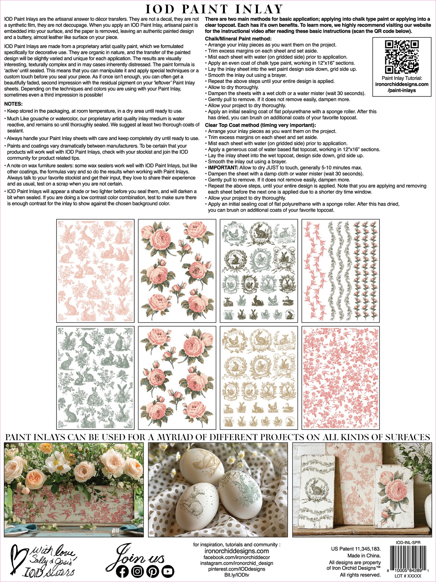 Spring Melody Paint Inlay IOD