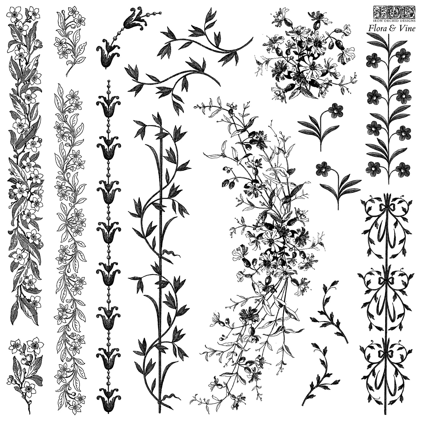 Flora & Vine Stamp IOD