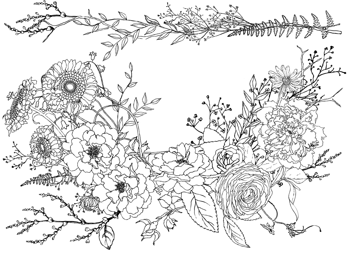Winter Song Wreath transfer