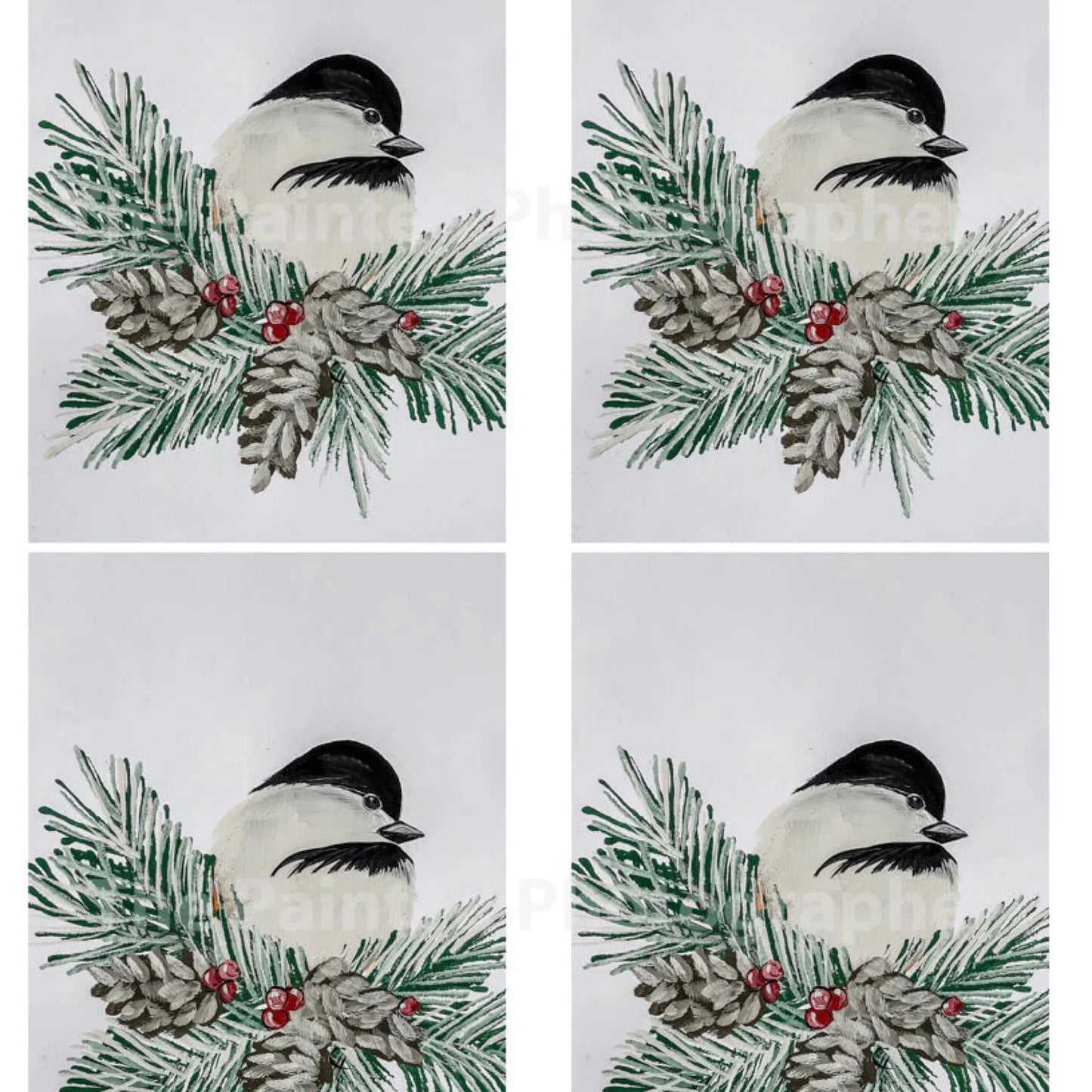 Winter Chickadee 3.5x5