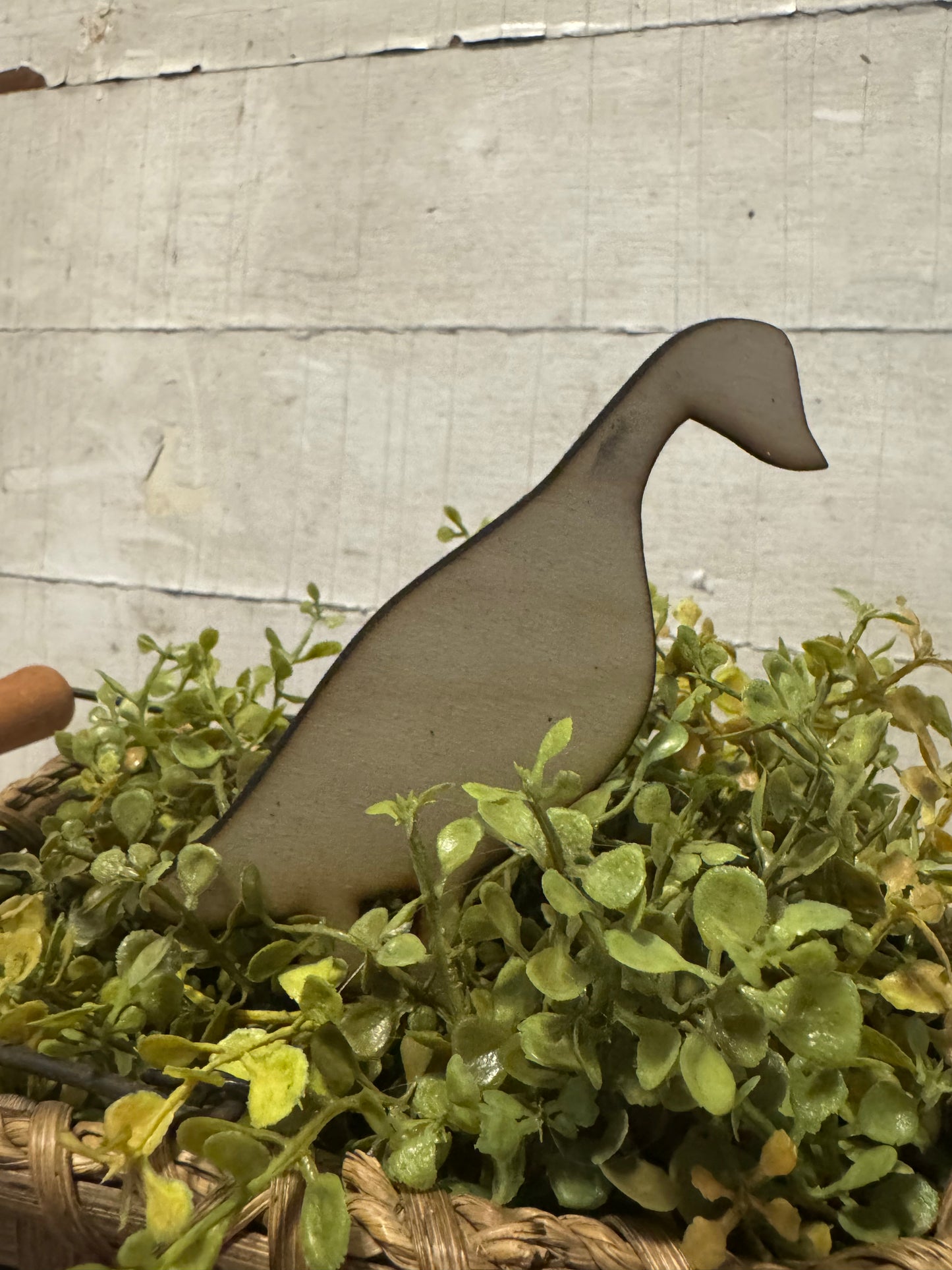 Duck wood cutout