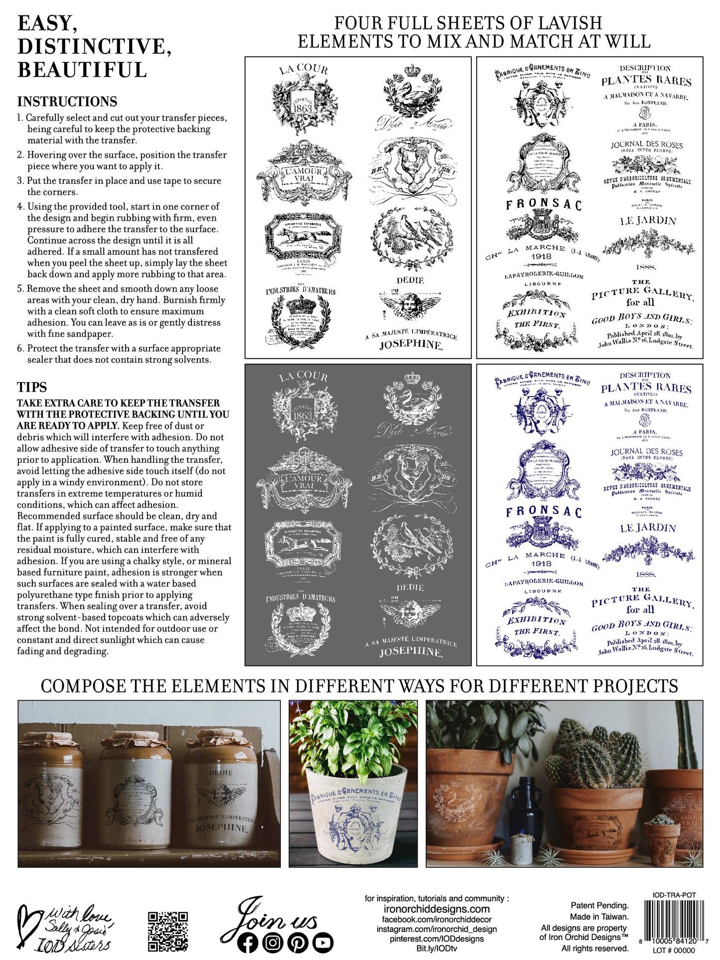 Traditional pots transfer IOD