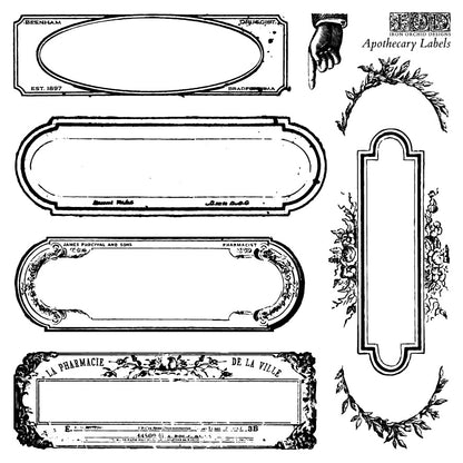 Apothecary Mini Stamp 6x6 set IOD