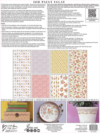 Ditsy Blooms Paint Inlay IOD