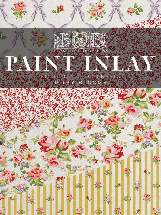 Ditsy Blooms Paint Inlay IOD