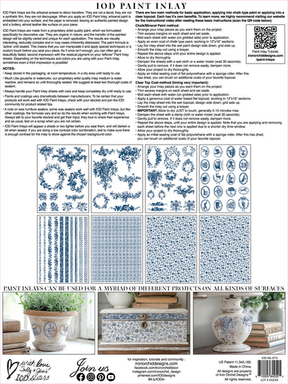 Delft Azure Paint Inlay IOD