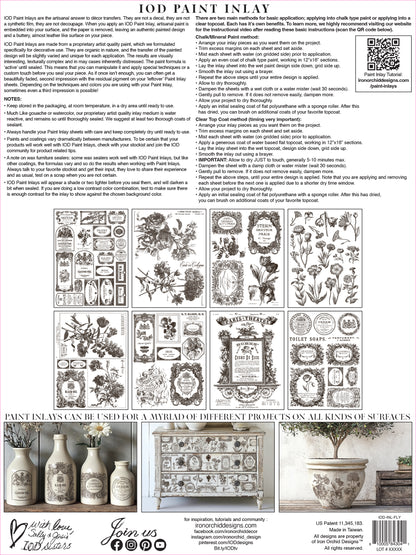Floriography Paint Inlay IOD