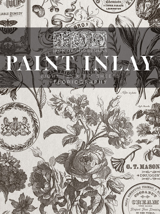 Floriography Paint Inlay IOD