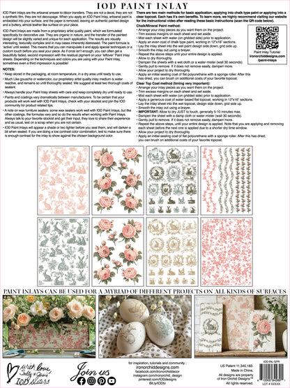 Spring Melody Paint Inlay IOD