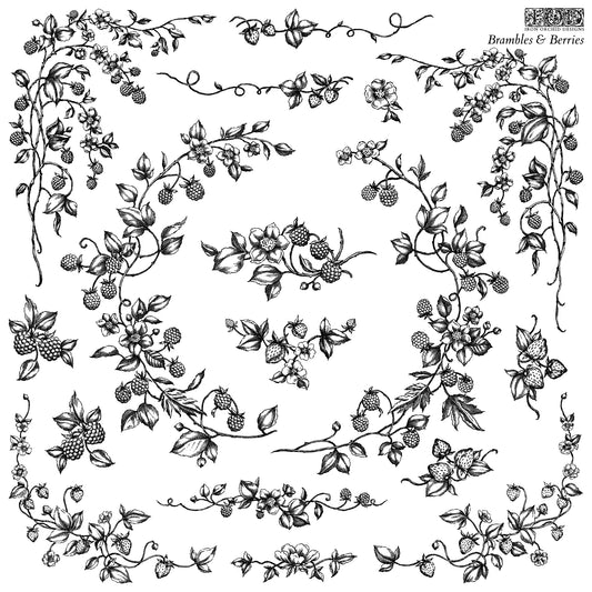 Brambles & Berties 12x12 stamp IOD