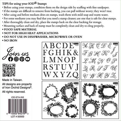 Insignia 6x6 Stamp Set IOD