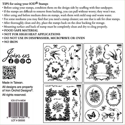 Countryside Memoirs 6x6 stamp set IOD