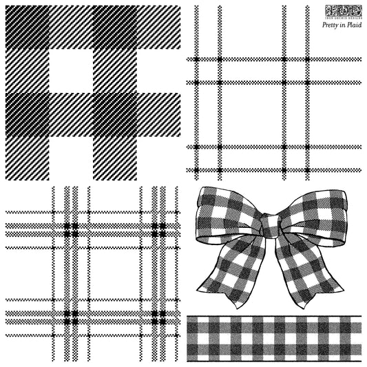 Pretty in Plaid Stamp IOD