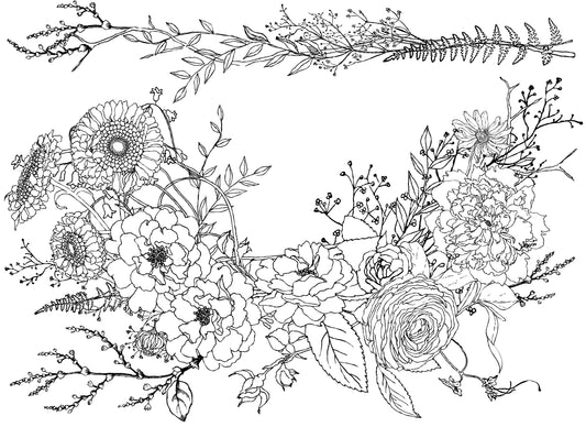 Winter Song Wreath transfer