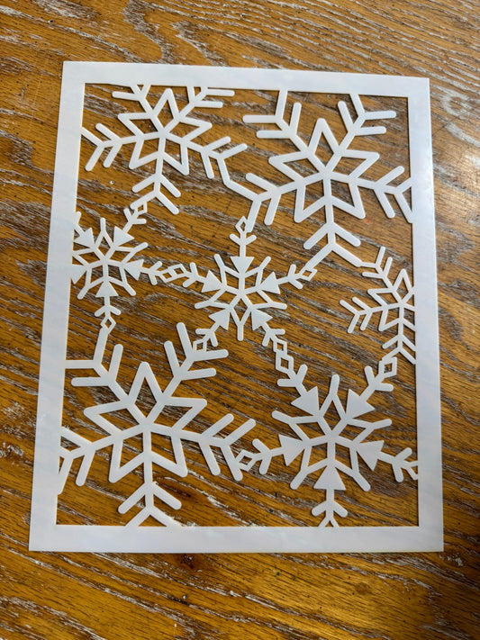 Layering Snowflakes Stencil Set