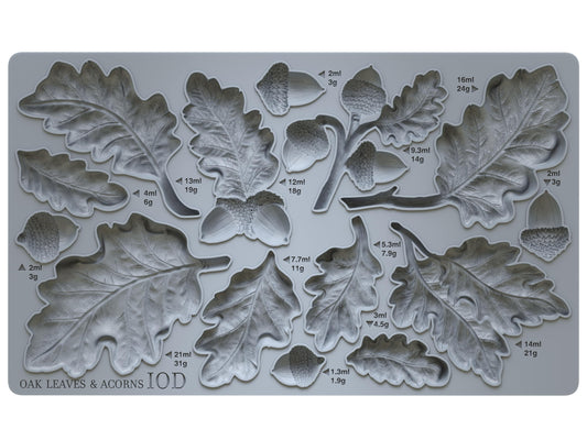 Oak Leaves & Acorns mould IOD