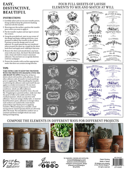 Traditional pots  transfer IOD