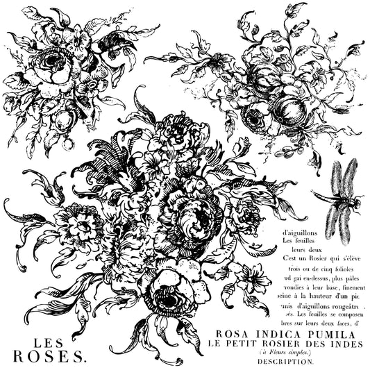 Rose Toile IOD stamp
