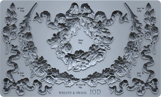 Wreath & Swags mould IOD