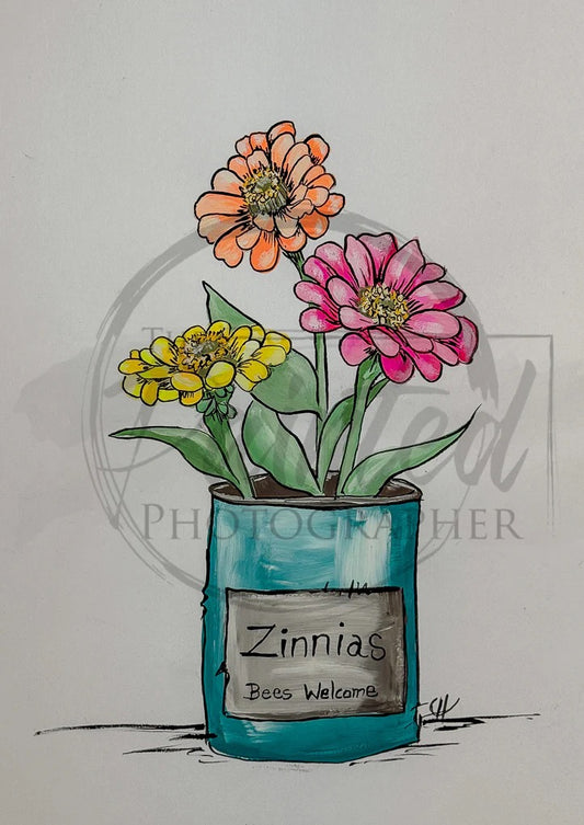 Zinnia Brilliance rice paper