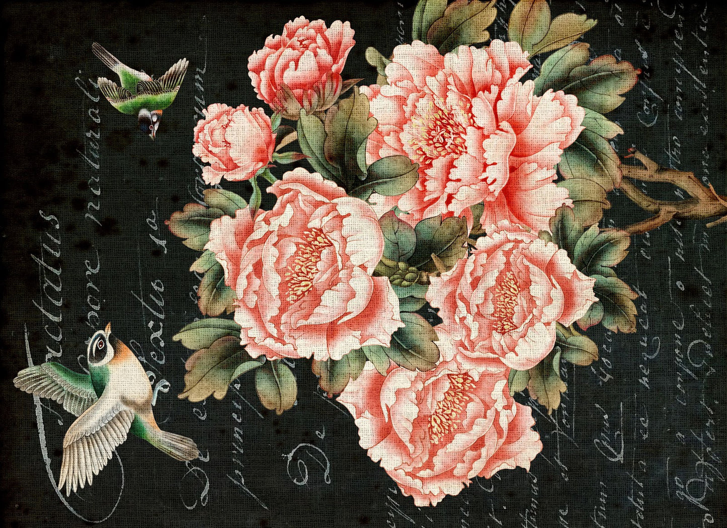 Posh Floral decoupage paper