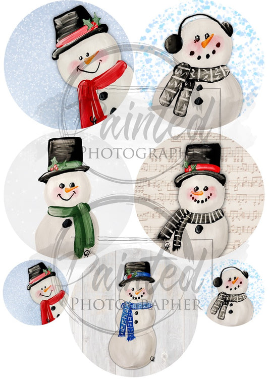 Snowman Ornament set