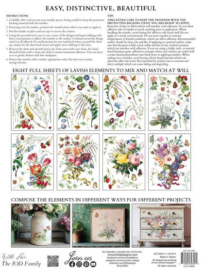 Marche des Fleurs IOD 12x16 transfer