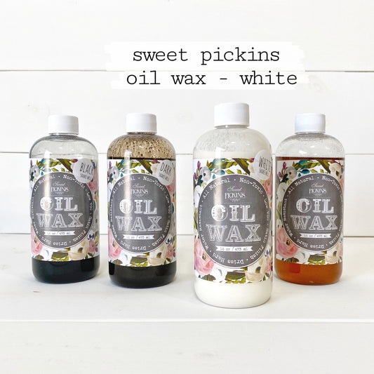White Oil Wax Sweet Pickins Milk Paint