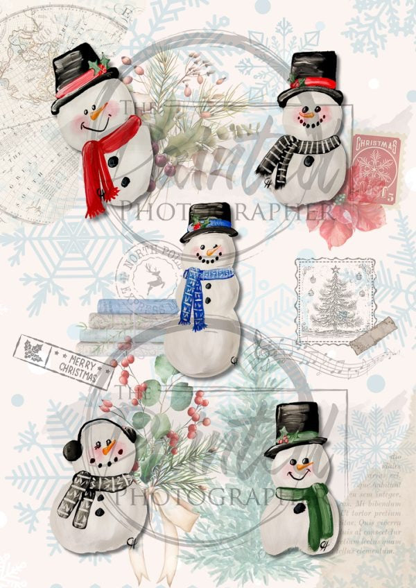 Snowman Collage